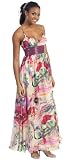 Evening Gown Elegant Formal Printed Prom Dress #2652
