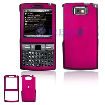 Samsung i907 Epix Cell Phone Rose Pink Rubber Feel Protective Case Faceplate Cover