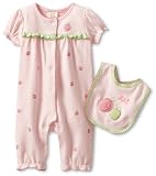 Absorba Baby-girls Newborn Coverall with Bib