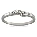 9ct White Gold Ladies S Shape Eternity Ring Set with 10pts of Diamonds