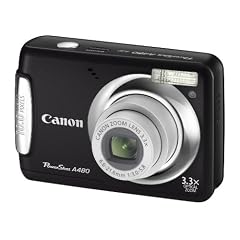 Canon PowerShot A480 Digitalkamera (10 Megapixel, 3-fach opt. Zoom, 6,4 cm (2,5 Zoll) Display) Schwarz