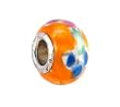 Pandora Style Charm Bead (Z17) Murano Style / Lampwork Glass (13mm x 9mm) (fits Troll too)