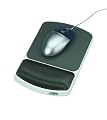 Fellowes 91741 Gel Wrist Rest and Mouse Pad - Graphite/Platinum