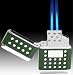 JetLine Z-TORCH Dual Flame Chrome Army Green Lighter