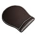 HOMETEK Comfortable Soft PU Leather Gaming Mice Mouse Pad Mat Wrist Support Rest Wide Smooth Surface Brown