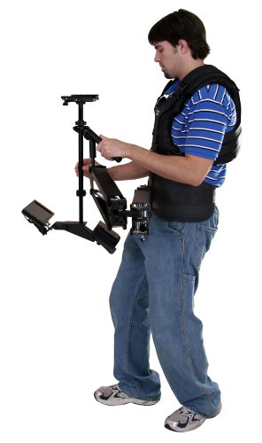 Varizoom Fully Supported Dual Arm Stabilizer for Camera 5-15 lbs (includes low mode) (NP Battery Mount)