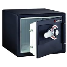 SentrySafe DS0200 Safe 1 Hour Fireproof Combination Safe, 0.8 Cubic Feet, Black