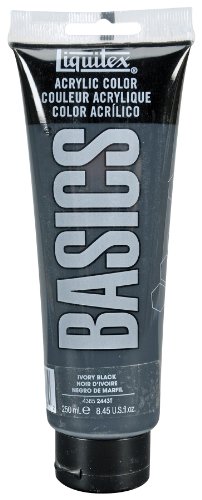 Liquitex BASICS Acrylic Paint 8.5-oz tube, Ivory Black Liquitex BASICS Acrylic Paint 8.5-oz tube, Ivory Black
