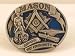 WHEELCHAIR Mason SOLID Vintage Enamel Metal Belt Buckle ONLY - from Hibiscus Express