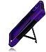 For LG Lucid 2 VS870 T-Stand Impact Kickstand Hybrid Double Layer Fusion Cover Case Black/Dark Purple