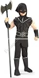 Kids Boys Scary Executioner Halloween Costume Masked Villain Childrens Outfit