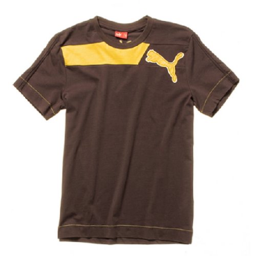Puma T-Shirt Männer, braun/gelb