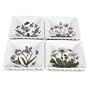Portmeirion Botanic Garden 3-Inch Square Mini Dishes, Set of 4