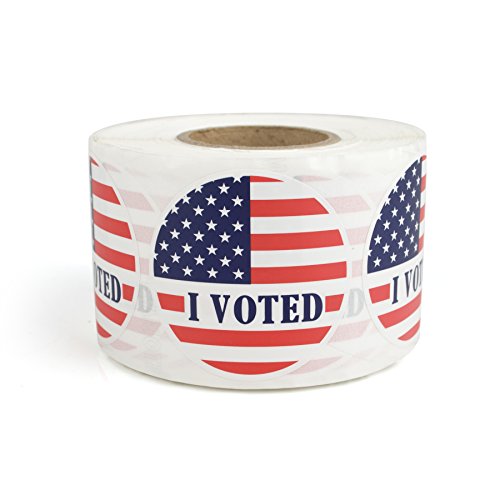 Officeship "I Voted" Stickers, "Every Vote Counts", 2" Dia, 500pcs/Roll-Round