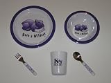 KANSAS STATE WILDCATS Team Logo 5 Piece Baby Child Dinner Set ( Sipping cup, Plate, Bowl,... by Duckhouse
