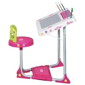 Children's Furniture and School Desk: Barbie Play Work Station with Creative Desk for children... by Faro