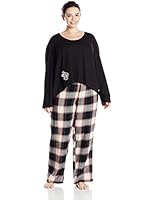 Lucky Brand Women's Plus-Size Brushed Flannel Pajama Gift Set Plus
