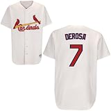 Mens St. Louis Cardinals #7 Mark DeRosa Home Replica Jersey - L