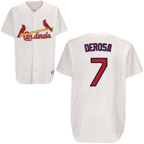 Mens St. Louis Cardinals #7 Mark DeRosa Home Replica Jersey - M at Amazon.com