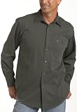 IZOD Mens Long Sleeve Buttondown Collar Solid Twill Woven Shirt