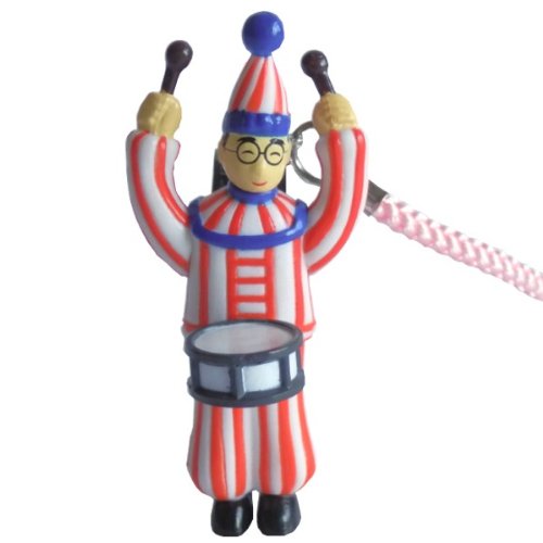 大阪土产 バンザイくいだおれ太郎根付(粉红色