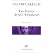Les po�sies de A. O. Barnabooth