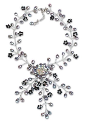Pearl choker Floral Fantasy 4.3 L