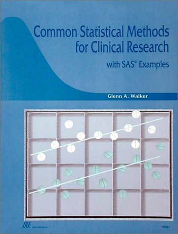 Common Statistical Methods for Clinical Research with SAS Examples