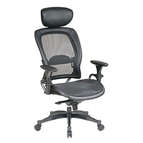 SPACE Collection: Matrex Back and Seat Ergonomic Chair with Headrest
