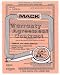 Mack Three Year Extended Digital Camera Warranty Certificate up to $250**1010