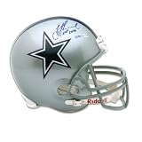 Dallas Cowboys Troy Aikman Autographed Deluxe Replica Helmet with HOF 2006 Inscription (UDA)