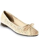 Eyelet ballet flat