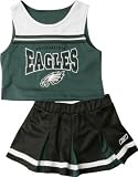 Philadelphia Eagles Girl's Toddler 2-Pc Cheerleader Jumper