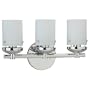 Sea Gull Lighting 40045-05 Bliss Three-Light Vanity, Chrome Finish with Cased Opal Etched Glass