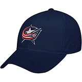Reebok Columbus Blue Jackets Navy Blue Basic Logo Adjustable Hat
