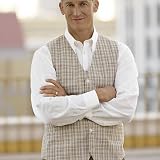 Reversible Cotton Five-Button Vest