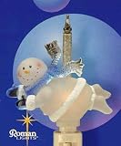 Flying Snowman Glitter Bubbler Bubble Light Night Light #164529