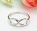 925 Sterling Silver Ring Infinity Knot Rings Enternity Wedding Band