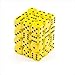 Chessex Manufacturing 25802 Opaque Yellow With Black - 12 mm Six Sided Dice Set Of 36