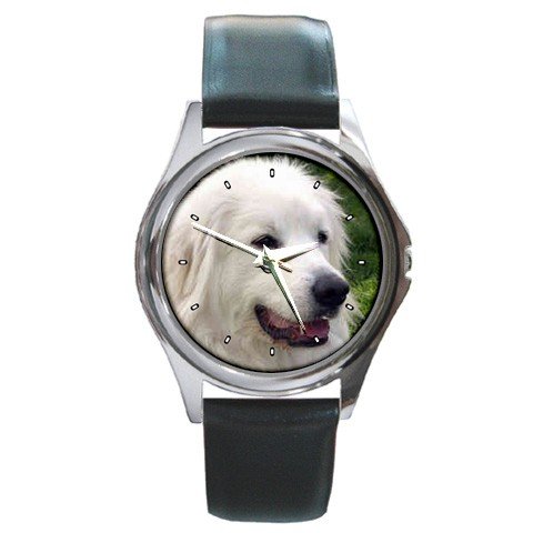 Great Pyrenees Round Metal Watch