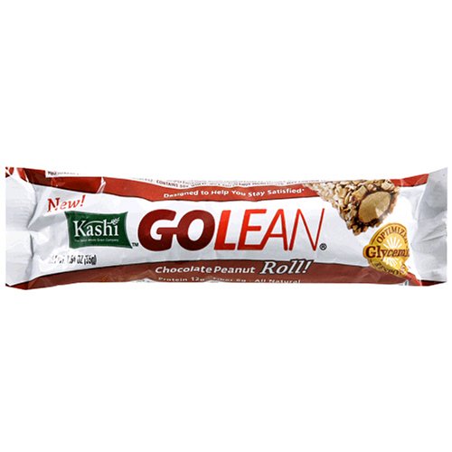 Kashi GOLEAN Roll Bar, Chocolate Peanut Roll, 1.94-Ounce Bars (Pack of 12)