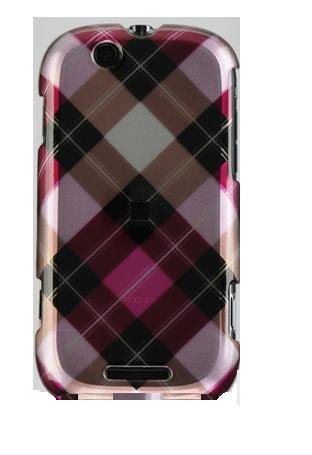 motorola cliq mb200 crystal case hot pink diagonal check cheap price