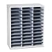 Office Products : Fellowes 25071 Literature Organizer, Laminate Shell, 36 Legal Size Compartments, Dove Gray