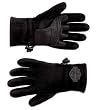 Harley-Davidson&reg; Men's Bar & Shield Full-Finger Fleece Gloves. Windproof with leather palms. 98215-10VM