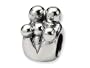 Reflections(tm) Sterling Silver Family of 5 Bead / Charm