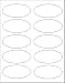 Photo Gloss Oval Labels, 10-up, 100 labels
