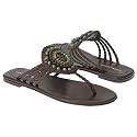 BCBGMAXAZRIA Women's Lindy (Mahogany/Green 8.5 M)