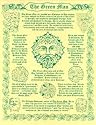 Greenman Poster and Celtic God Amulet