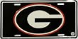 lp - 818 University of Georgia "G" - College License Plate - 445
