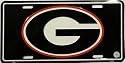 lp - 818 University of Georgia "G" - College License Plate - 445